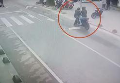 Beykoz’da yaya geçidinde motosikletin çarptığı kişi yaralandı