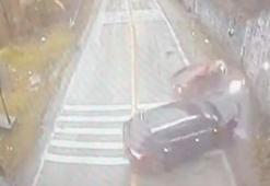 İki otomobilin çarpıştığı kaza kamerada; 1 ölü, 5 yaralı