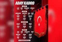 A Milli Futbol Takımı’nın aday kadrosu açıklandı