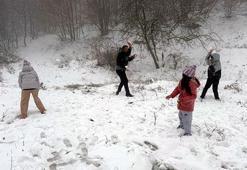 Tekirdağ'da Ganos Dağı'nda kar kalınlığı 10 santimetreye ulaştı