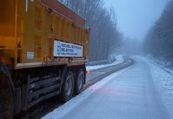 Kocaeli'nin yüksek kesimleri beyaza büründü