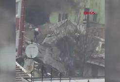 Fatih'te bina çöktü