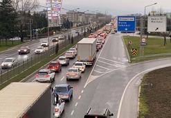 Bursa-Ankara kara yolunda bayram dönüşü yoğunluğu