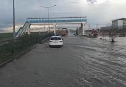 Nusaybin'de sağanak; İpekyolu suyla doldu