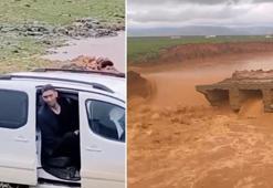 Mardin’de sağanak nedeniyle köprü yıkıldı, 'dünyanın en uzun adamı' yolda kaldı