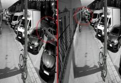 Park halindeki otomobili iterek çaldılar