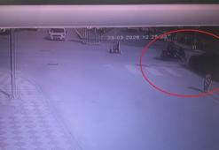 Amasya’da otomobilin çarptığı motosiklet sürücüsü yaralandı; kaza anı kamerada