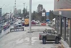 Kırklareli'deki zincirleme kazada 5 kişi yaralandı; kaza anı kamerada