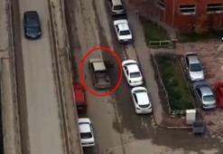 Denetimden kaçmak için aracıyla ters şeride giren sürücü dronla tespit edildi