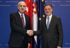 TBMM Başkanı Kurtulmuş, Hırvatistan Meclis Başkanı Jandrokovic ile bir araya geldi