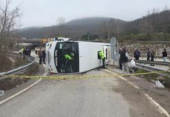 Yalova’da işçi servis midibüsü devrildi: 1 ölü, 20 yaralı
