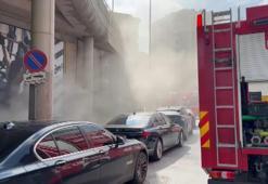 Üsküdar'da spor salonunda çıkan yangın söndürüldü