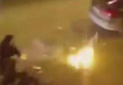 Küçükçekmece'de havai fişek atan şüpheli gözaltına alındı