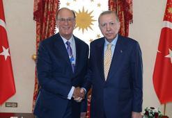 Cumhurbaşkanı Erdoğan, WEF Başkanı Fink'i kabul etti