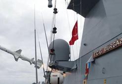 ATMACA gemisavar füzesi, hedefi tam isabetle vurdu