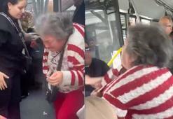 Bursa'da belediye otobüsündeki 'yer' kavgası kamerada