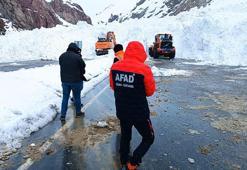 Çığ nedeniyle ulaşıma kapanan Van-Hakkari kara yolu açıldı