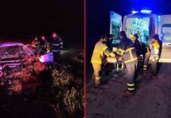 Otomobil tarlaya yuvarlandı: 1 ölü, 3 yaralı