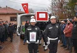 Kaza şehidi polis memuru, Kırıkkale'de son yolculuğuna uğurlandı