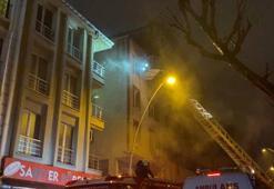 Bahçelievler'de hurdalıktan yükselen alevler yan binaya sıçradı