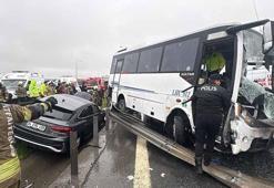 Başakşehir'de polis servisinin de karıştığı zincirleme kaza; 4'ü ağır 30 yaralı