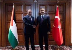 Bakan Fidan, Filistin Devlet Başkan Yardımcısı Şeyh ile görüştü