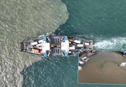 Yağış sonrası Haliç'in rengi kahverengiye döndü