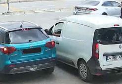 Trafikte beyzbol sopalı saldırı kamerada