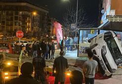 Kontrolden çıkan otomobil 5 araca çarpıp, takla attı: 2 yaralı