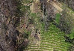 Yol olmayan eve çelik tel üzerinde tehlikeli yolculuk