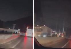 D-650’de 3 TIR’ın çarpıştığı kazada kilometrelerce araç kuyruğu oluştu