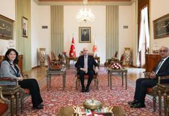TBMM Başkanı Kurtulmuş, DEM Parti'li Buldan ve Sancar'ı kabul etti