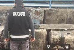 Dronla tespit edilen kaçak akaryakıt dolum deposuna operasyon; 2 gözaltı
