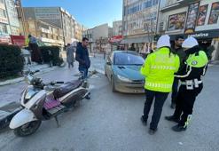 Ehliyetsiz ve plakasız 3 motosiklet sürücüsüne toplam 135 bin lira ceza