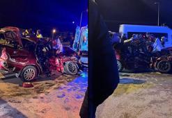 Mersin'de minibüs ile otomobil çarpıştı: 1 ölü