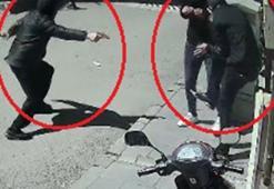 2 kişiye tabancayla ateş edip kaçtı; o anlar kamerada