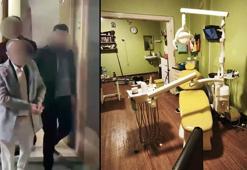 Polis tarafından aranırken sağlıksız ortamda diş polikliniği çalıştırırken yakalandı
