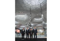 İstanbul Havalimanı’nda 37,7 metrelik heykelin açılışı yapıldı