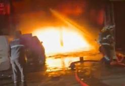 Diyarbakır’da oto tamir dükkanında yangın