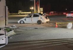 Kontrolden çıkıp, takla atan otomobilin çarptığı TIR şoförü öldü