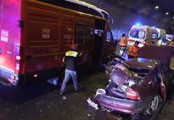 Bolu Dağı Tüneli'nde TIR ile otomobil çarptı: 5 yaralı