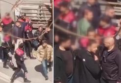 İsrail Konsolosluğu önündeki çatışmada şüphelilerden birinin yakalandığı anlar kamerada
