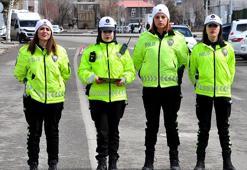 Kars trafiği, kadın polislere emanet