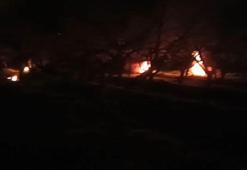 Zirai don riski nedeniyle ateş yakıp, ürünlerini korumaya çalıştılar