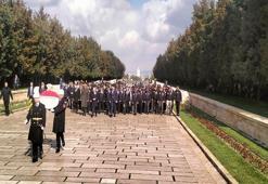 Emniyet teşkilatından Anıtkabir'e ziyaret