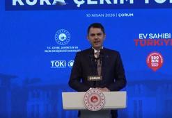 Bakan Kurum, Çorum’da ‘Ev Sahibi Türkiye’ kura çekim törenine katıldı