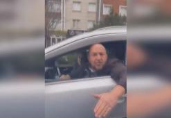 Beylikdüzü'nde araçta çocuğu olan kadının otomobiline saldıran sürücü kamerada