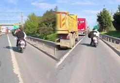 Ataşehir'de motosikletli arkada oturan kadının saçını çekti; dengesini kaybedip ölümden döndü