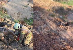 Göktürk’te bisikletiyle gezen çocuk çamura saplandı; 'İmdat' çığlığını duyan polis kurtardı