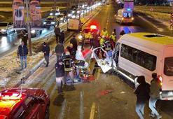 Erzurum’da buzlanma nedeniyle meydana gelen kazalarda 5 kişi yaralandı